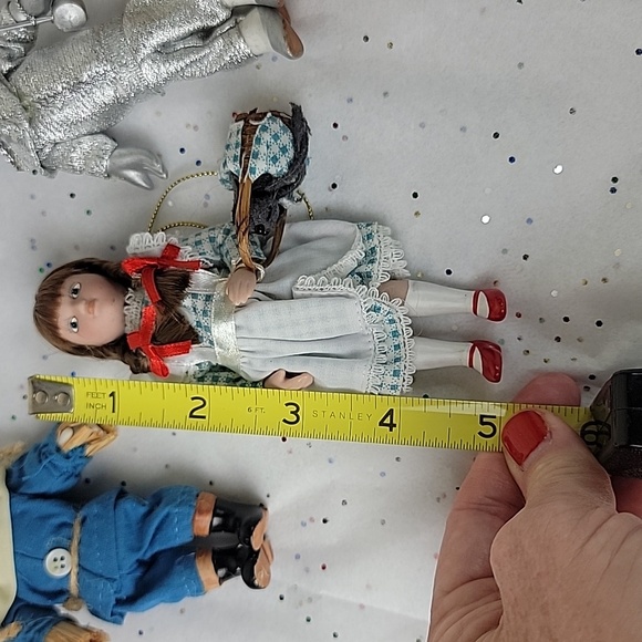 Vintage Wizard of Oz Porcelain Doll ornaments set - Picture 9 of 10
